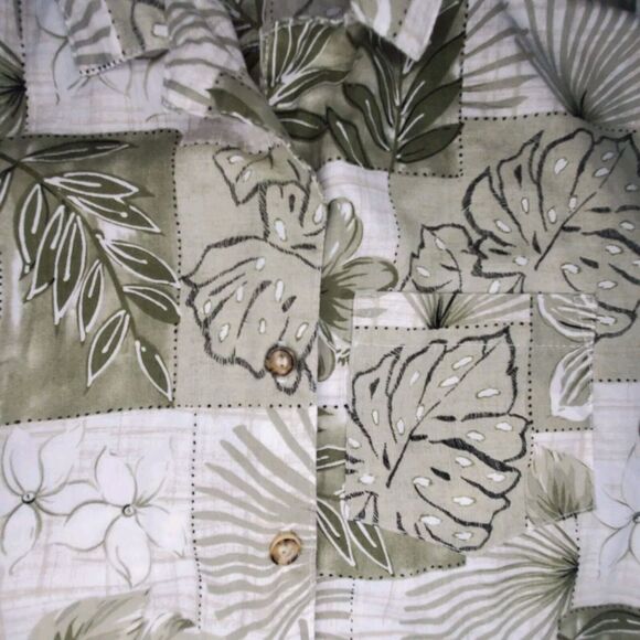 Vintage Tapestry Shirt Mens LARGE USA Hawaiian Tiki Aloha Batik‎ Camp Plus - Picture 11 of 11